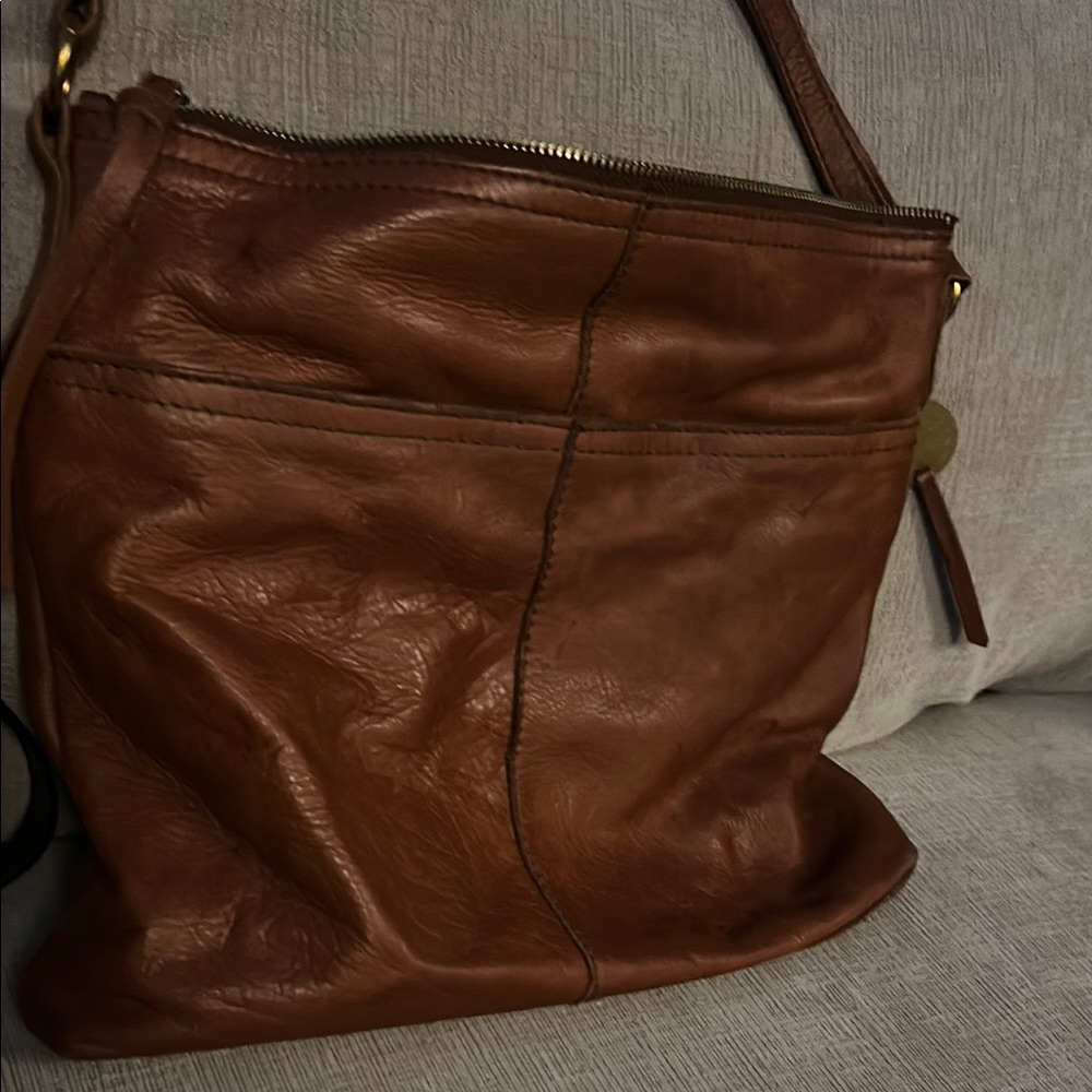 Brown Leather Shoulder Bag